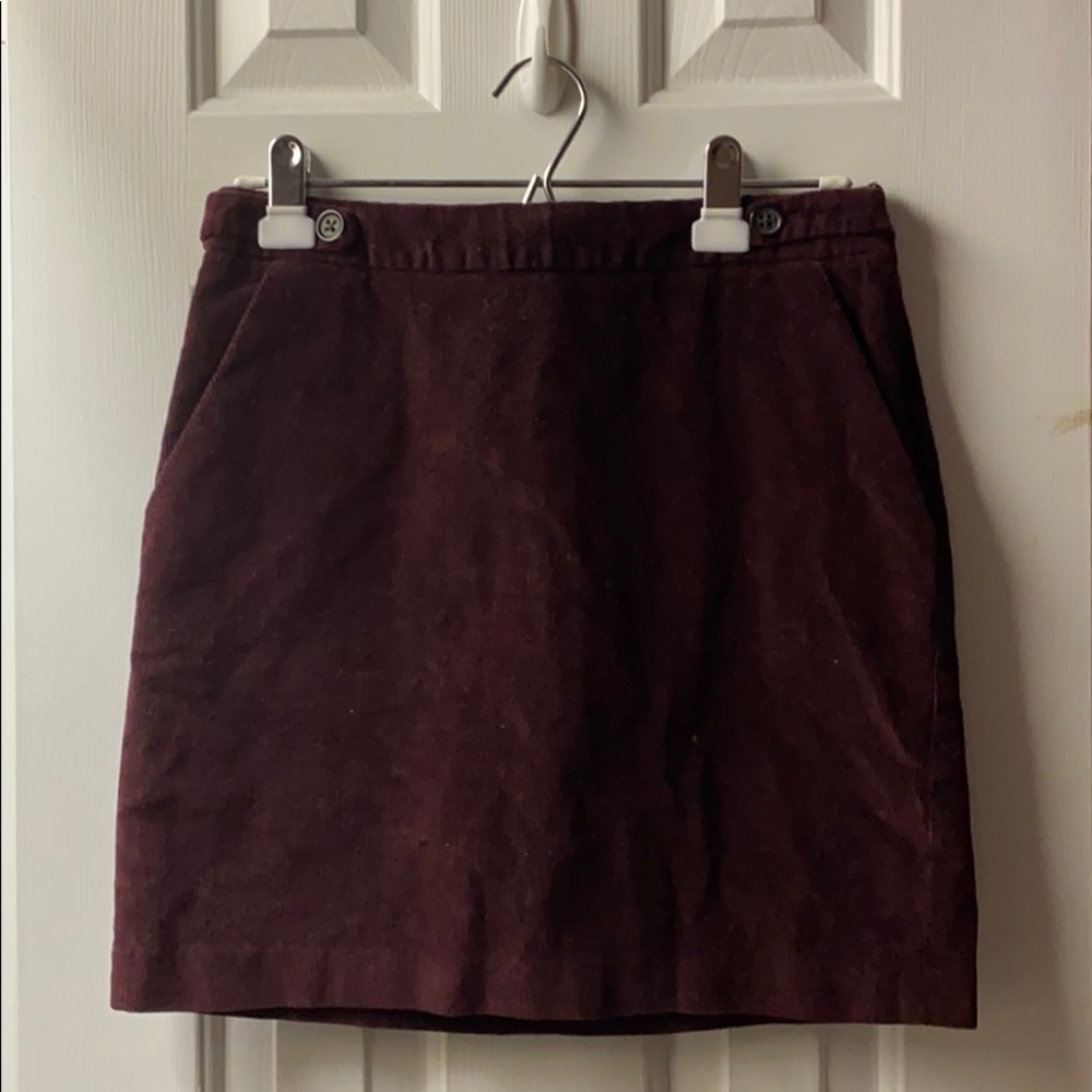 Deep Purple Corduroy mini skirt